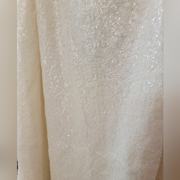 H&M White Sequin Slip Dress - Picture 2 of 6